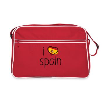 J'aime l'Espagne - Sac Retro - rouge/blanc - Devant