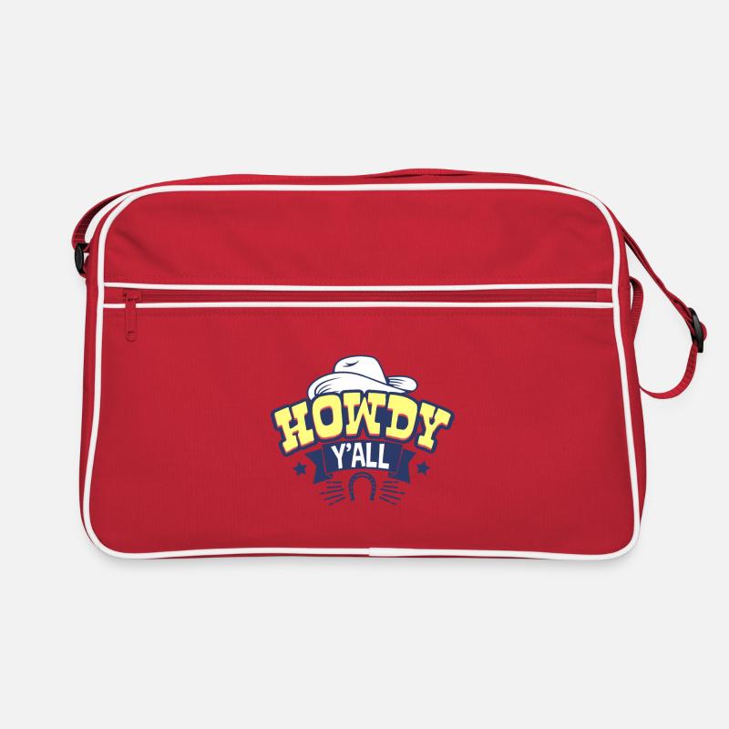 Reiter Pferd Cowboy Retro Tasche
