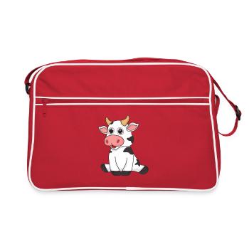 Éleveur de vache - Sac Retro - rouge/blanc - Devant