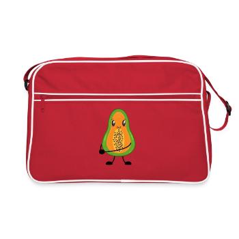 papaya - Retro Bag - red/white - Front