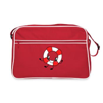 Sauveteur sauveteur sauveteur - Sac Retro - rouge/blanc - Devant