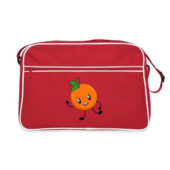 orange - Retro Bag - red/white - Front