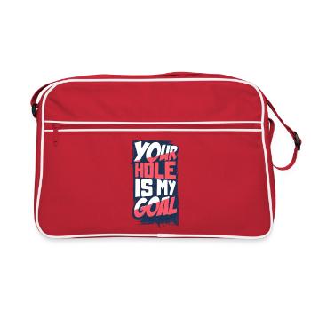 Excavatrices Pelles - Sac Retro - rouge/blanc - Devant