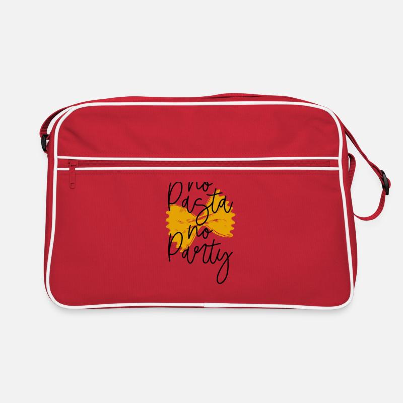 Pasta Nudeln - Retro Tasche - Rot/Weiß