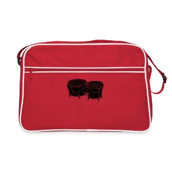Bongo's Drums - Retro Bag - red/white - Front
