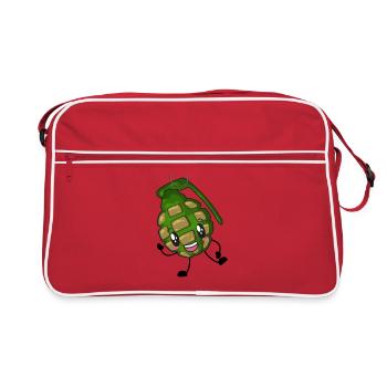 Grenade - Sac Retro - rouge/blanc - Devant