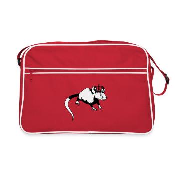 Rat King Rodent - Retro Bag - red/white - Front