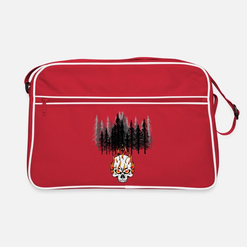 Forest fire fire fire devil flame conservation Retro Bag