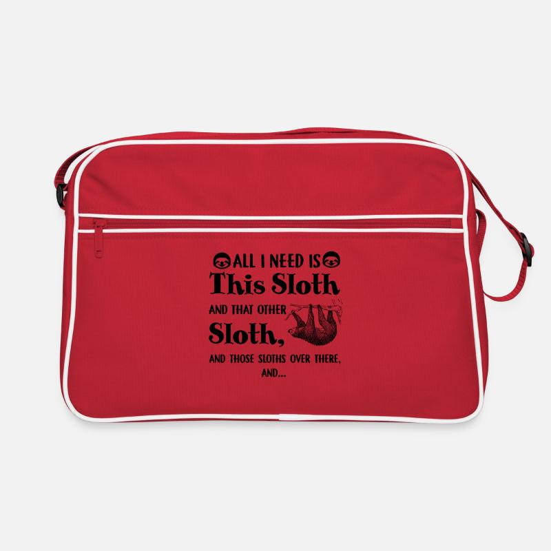 All I need is this sloth and that other sloth Retro Bag