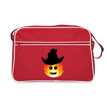 Fairy Tale Fire Spirit Fantasy Kids Occult - Retro Bag - red/white - Front