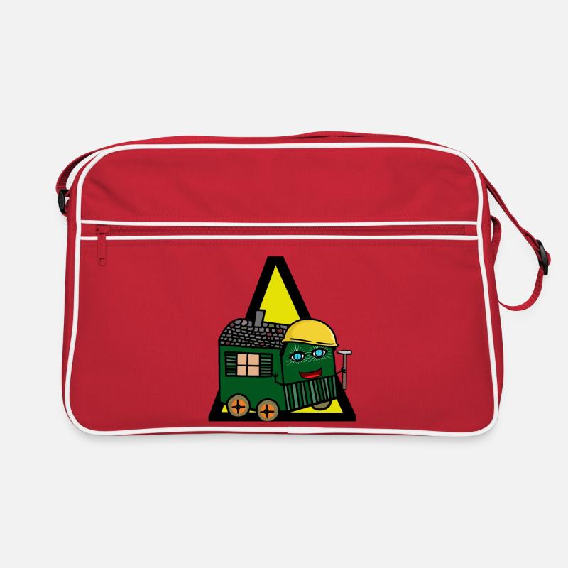 Chantier de construction Construction Construction Remorque Constructeur Commercial Sac Retro