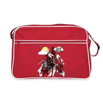 Nature Conservation Ecologie Environnement Insectes Insectes Nature - Sac Retro - rouge/blanc - Devant