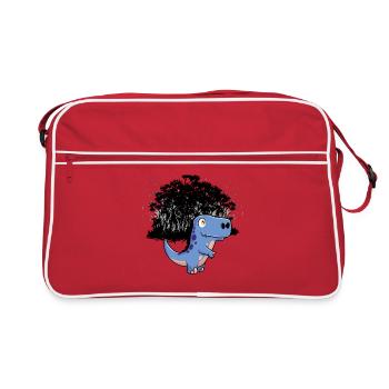 Jungle Temps Âge de pierre Fantaisie Dino Enfants - Sac Retro - rouge/blanc - Devant