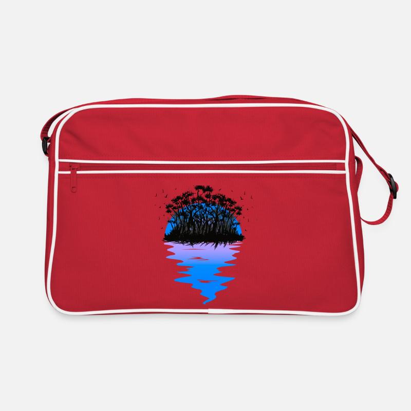 Karibik Insel Exotisch Botanik Flora Natur Reise Retro Tasche