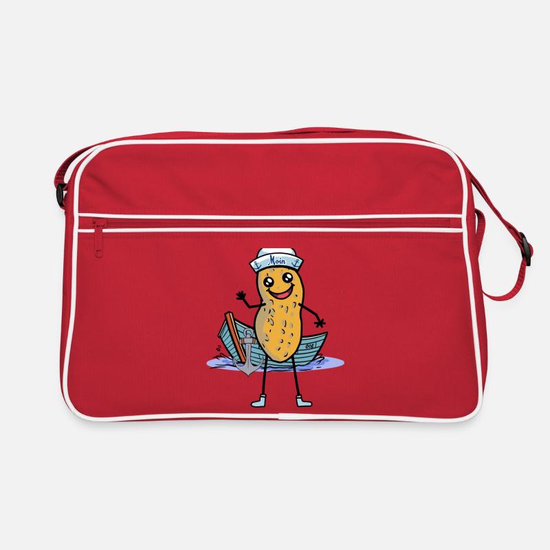 Maritime Peanut Sailor Boat Ahoy Captain Retro Bag