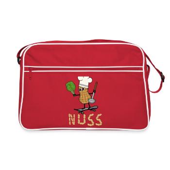 Peanut Cook Vegetable Fast Cooking Vegetarian - Retro Bag - red/white - Front