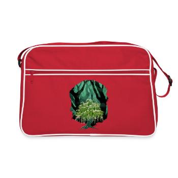 Forêt, Nature, Botanique, Flore - Sac Retro - rouge/blanc - Devant