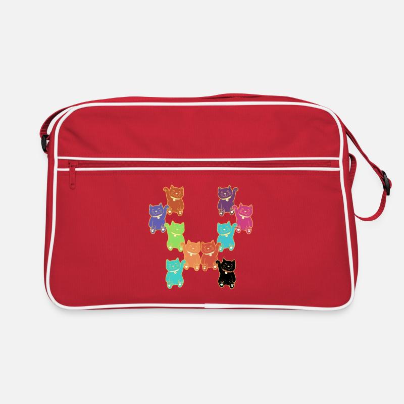 Cats Cat Different Different Colorful Kittens Retro Bag