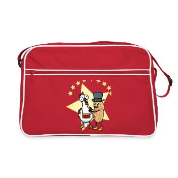 Poulet aux arachides Apprivoiser Domteur Zirhus Egg Drum - Sac Retro - rouge/blanc - Devant