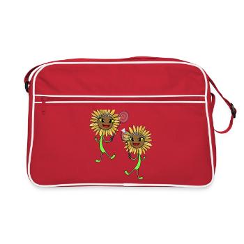 Tournesols Tennis Joueurs de tennis Sports Enfants - Sac Retro - rouge/blanc - Devant