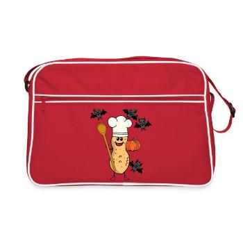 Peanut Peanuts Cooking Chefs Halloween Cooking - Retro Bag - red/white - Front
