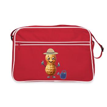 Jardinier de cacahuètes Jardinage Jardinier amateur - Sac Retro - rouge/blanc - Devant