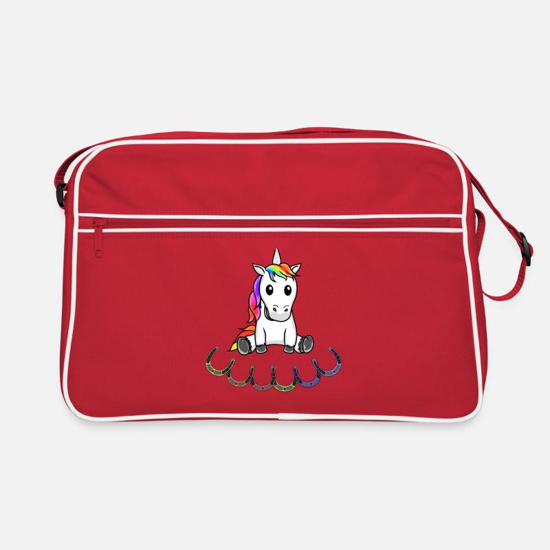 Einhorn Einhörner Kinder Kind Retro Tasche