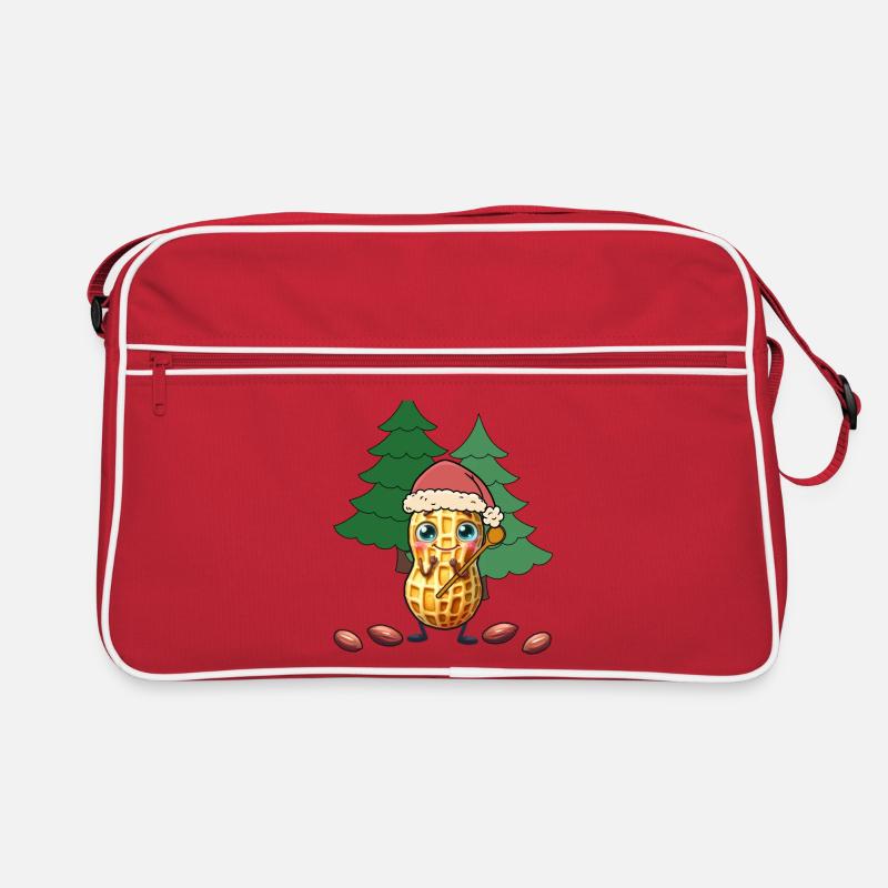 Cacahuètes Noix de Noël Noix Noël Sac Retro