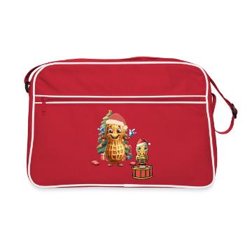 Cacahuète Noël Noël Père Noël - Sac Retro - rouge/blanc - Devant