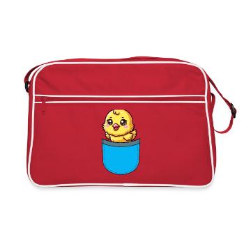 Poulet de Pâques Chicks - Sac Retro - rouge/blanc - Devant