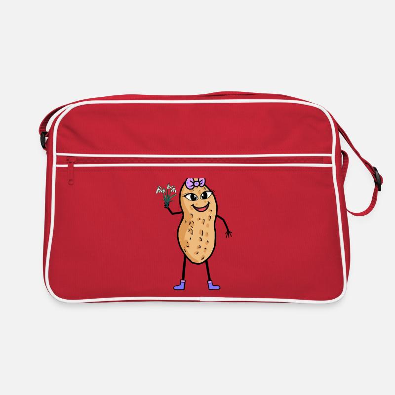 Spring Garden Peanut Snowdrop Nature Retro Bag