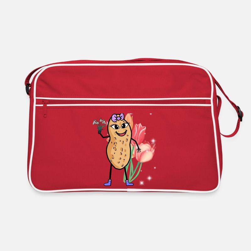 Peanut Spring Flowers Easter Flower Greeting Greeting Retro Bag