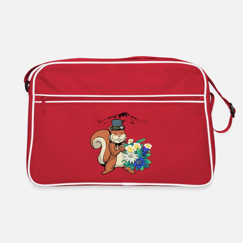 Squirrel Children Child Mountains Austria Tyrol Retro Bag