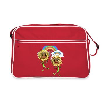 Joueur de Tennis Tenni Tournesol Tournesol Enfant - Sac Retro - rouge/blanc - Devant