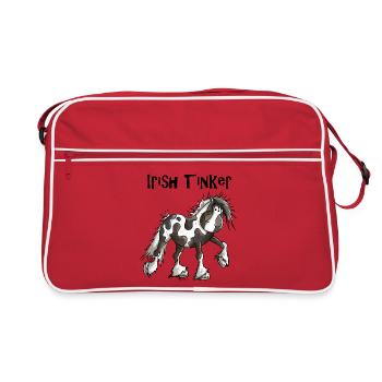 Tracy der Irish Tinker - Retro Tasche - Rot/Weiß - Vorne