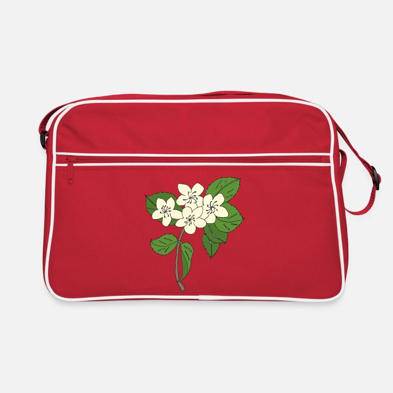 birnbaum blüten Retro Tasche