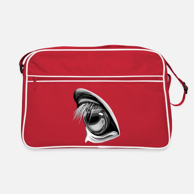 Vue de cheval - Sac Retro - rouge/blanc