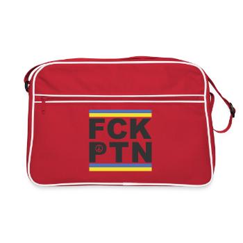 Paix pour l’Ukraine (FCK-PTN Edition) - Sac Retro - rouge/blanc - Devant