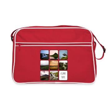 Iceland Travel - Retro Tasche - Rot/Weiß - Vorne