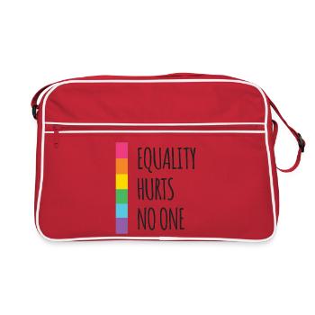 Pride Month - Equality Hurts No One - Retro Bag - red/white - Front