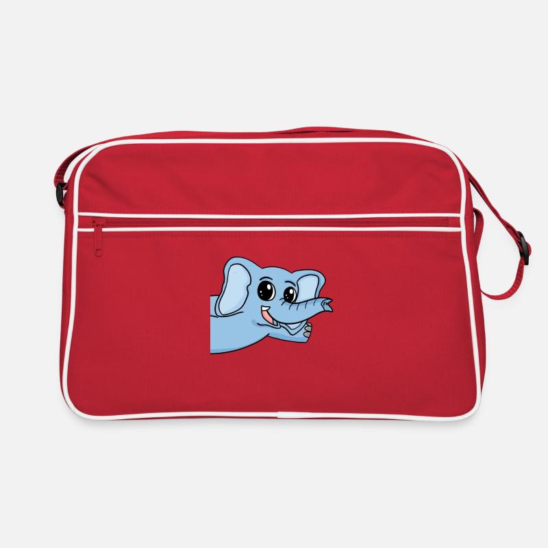 Elefant Gruß Begrüßung Retro Tasche