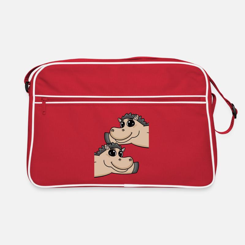 Pferd Pferde Retro Tasche