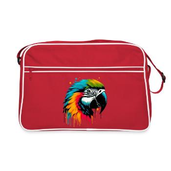 Perroquet - Sac Retro - rouge/blanc - Devant