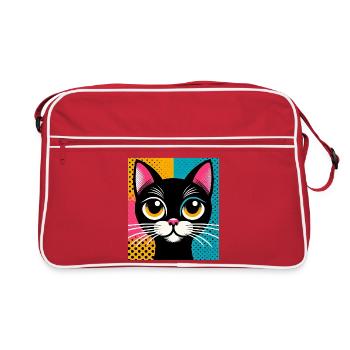 Chat - Sac Retro - rouge/blanc - Devant