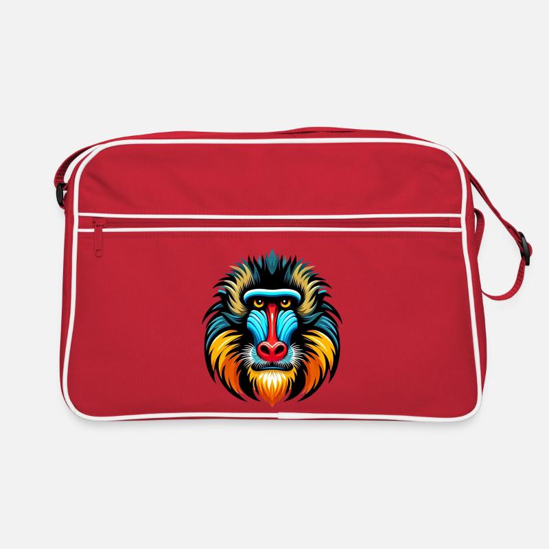 Mandrill monkey Retro Bag
