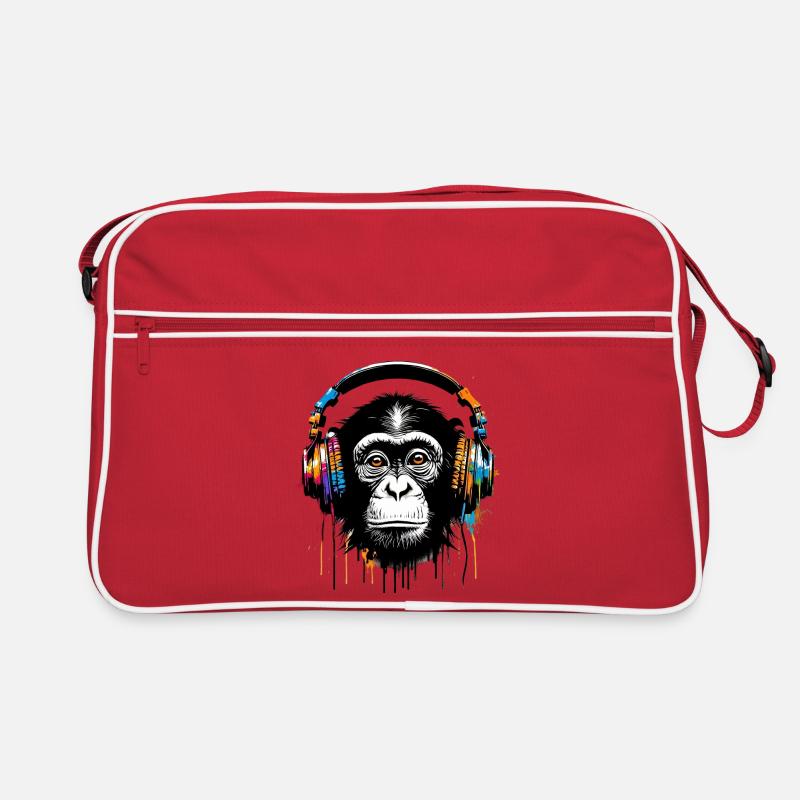 Monkey - Retro Bag - red/white