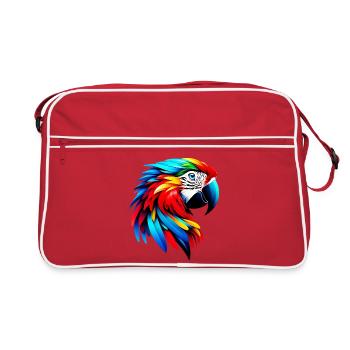 Perroquet - Sac Retro - rouge/blanc - Devant