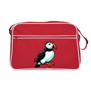 Puffin - Retro Bag - red/white - Front
