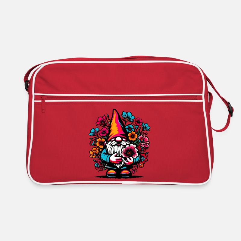 Gnome à fleurs Sac Retro