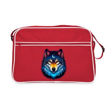 Wolf - Retro Bag - red/white - Front